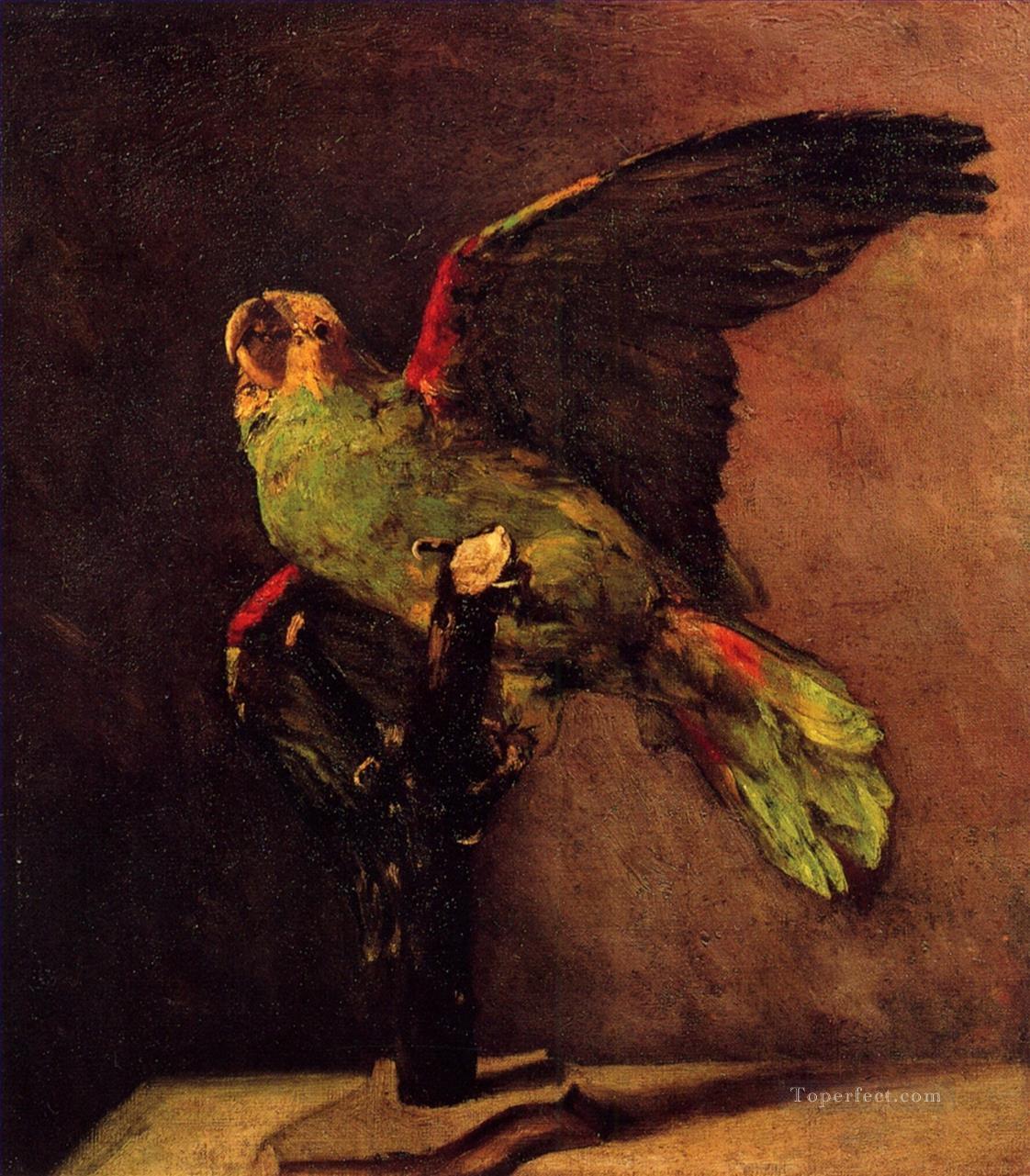 Vincent van Gogh die grüne Papagei 1886 Vögelen Ölgemälde